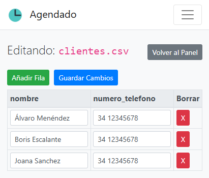 Gestión de clientes